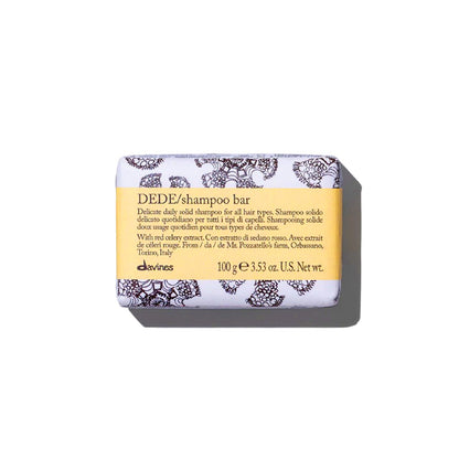 Davines DEDE Shampoo Bar & Case: Delicate Daily Solid Shampoo for All Hair Types