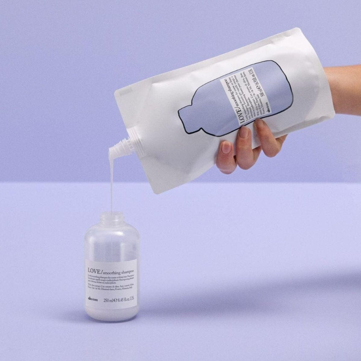 Davines LOVE Shampoo: Lovely Smoothing Shampoo for Coarse or Frizzy Hair