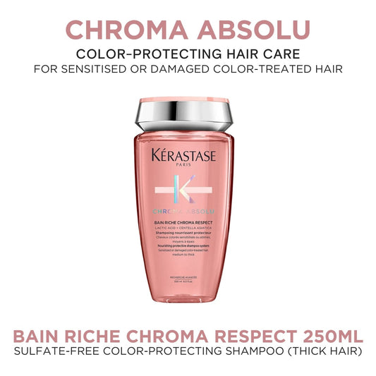 Kérastase Chroma Absolu Sulfate-Free Nourishing Protective Shampoo (Thick Hair) 250ml